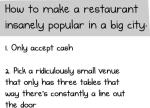 Como hacer un restaurante insanamente popular 