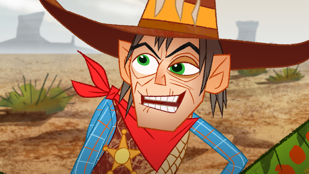PENN ZERO: PART-TIME HERO - "Old Old West" - "Penn Zero: Part-Time Hero," an animated comedy adventure series about Penn Zero, a regular boy who inherits the not-so-regular job of part-time hero, is set for a simulcast premiere FRIDAY, FEBRUARY 13 (9:45 p.m., ET/PT) on Disney XD and Disney Channel, with three additional episodes premiering over the holiday weekend on Disney XD. (Disney XD) SHERIFF SCALEY BRIGGS