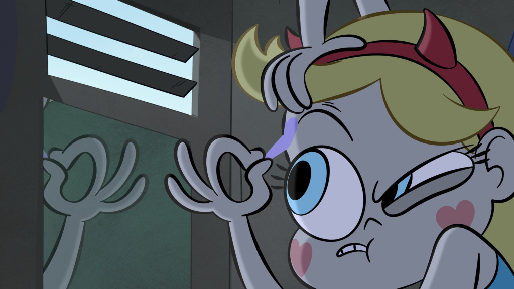 STAR VS. THE FORCES OF EVIL - "Mewberty" - When Star starts sprouting hearts all over her body, the telltale sign of Mewberty, Marco searches for a way to keep her from losing control. This episode of "Star vs. The Forces of Evil" will air Monday, June 15 (8:30 PM - 9:00 PM ET/PT), on Disney XD. (Disney XD) STAR